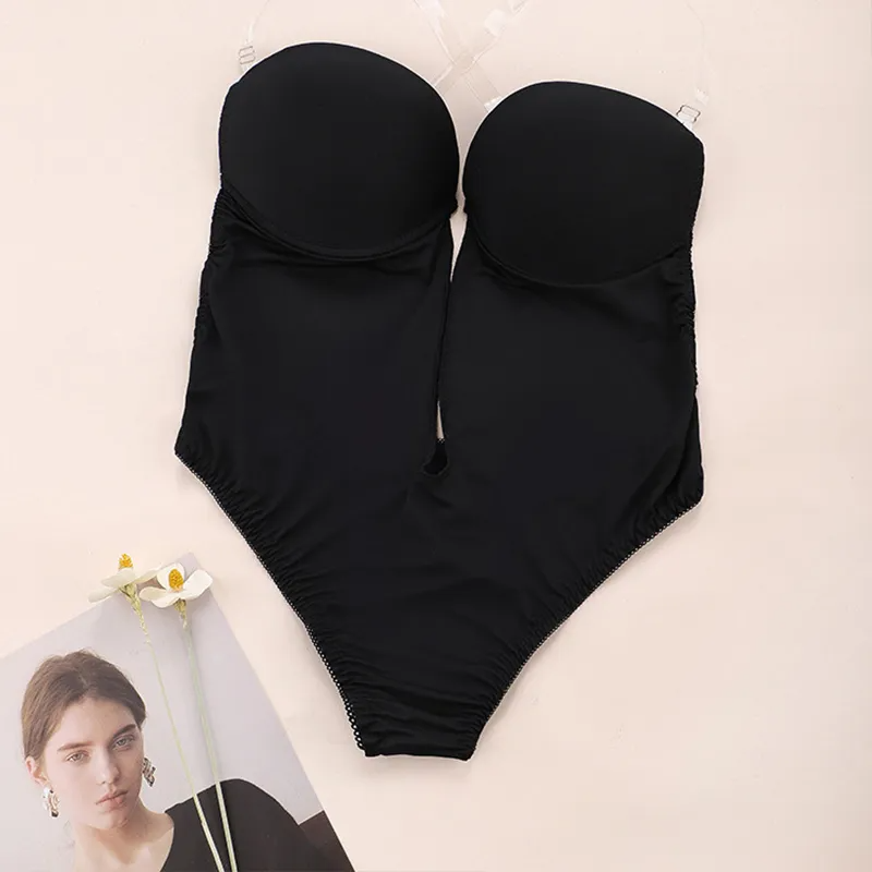 Women Body Shaper Bra Backless - огляд і ціна Shapewear Bodysuit Firm