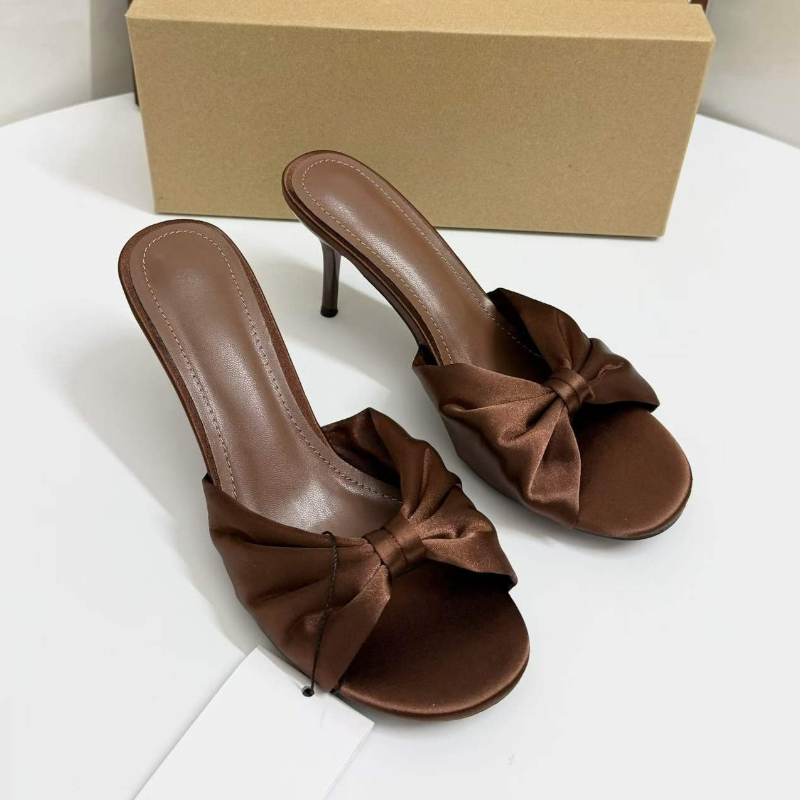 Satin Bow Mules High Heels For - огляд і ціна Slip Dress Satin